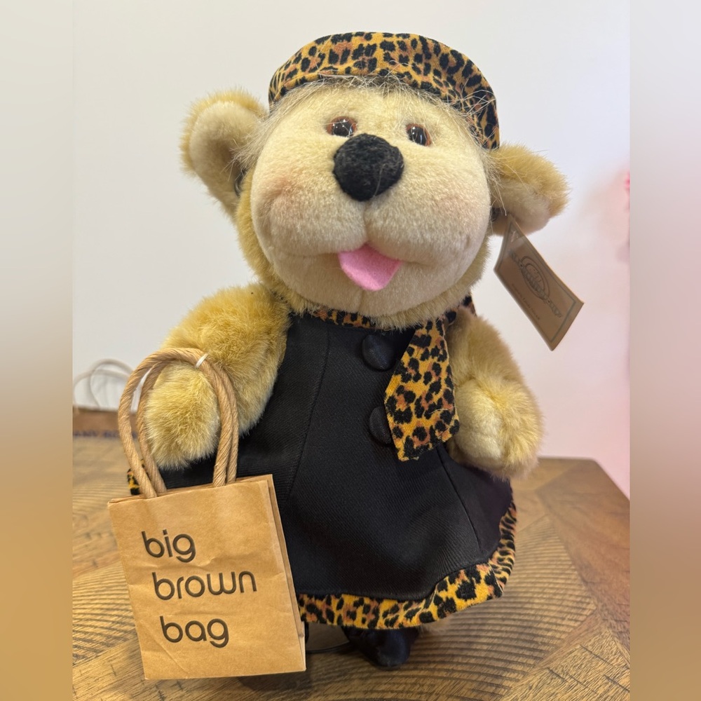 Bloomingdale's Plush Bear with Leopard Accents